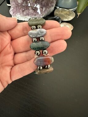 NEW Agate Beaded Bracelet ✨🩵✨